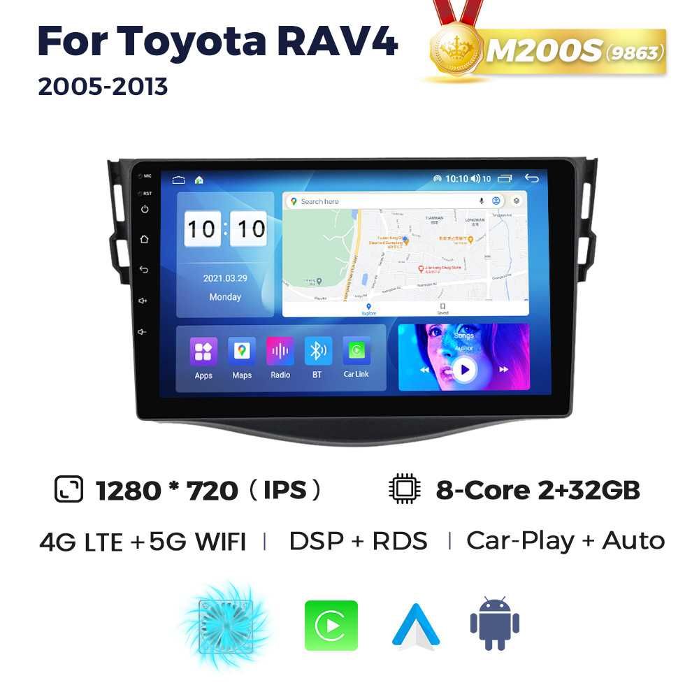 Штатна магнітола Toyota RAV4 2006 - 2012 android GPS навігація DVD