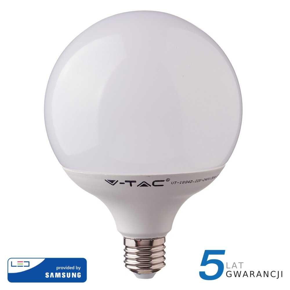 Żarówka LED V-TAC SAMSUNG CHIP 18W E27 Kula Glob G120