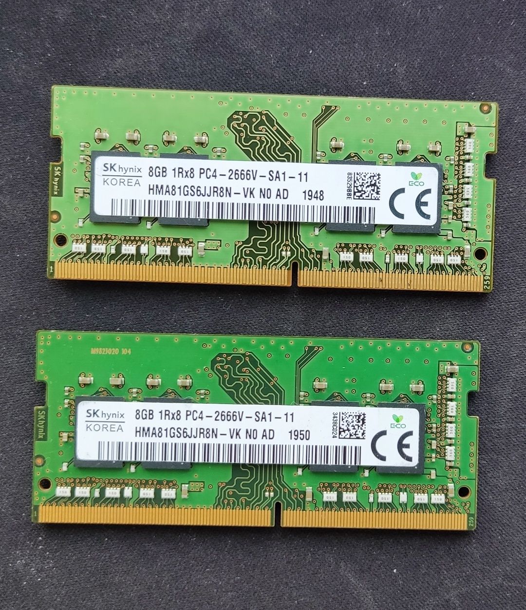 Пам'ять SK hynix DDR4 16GB (8гбх2) SO-DIMM до ноутбуків 2666 МГц