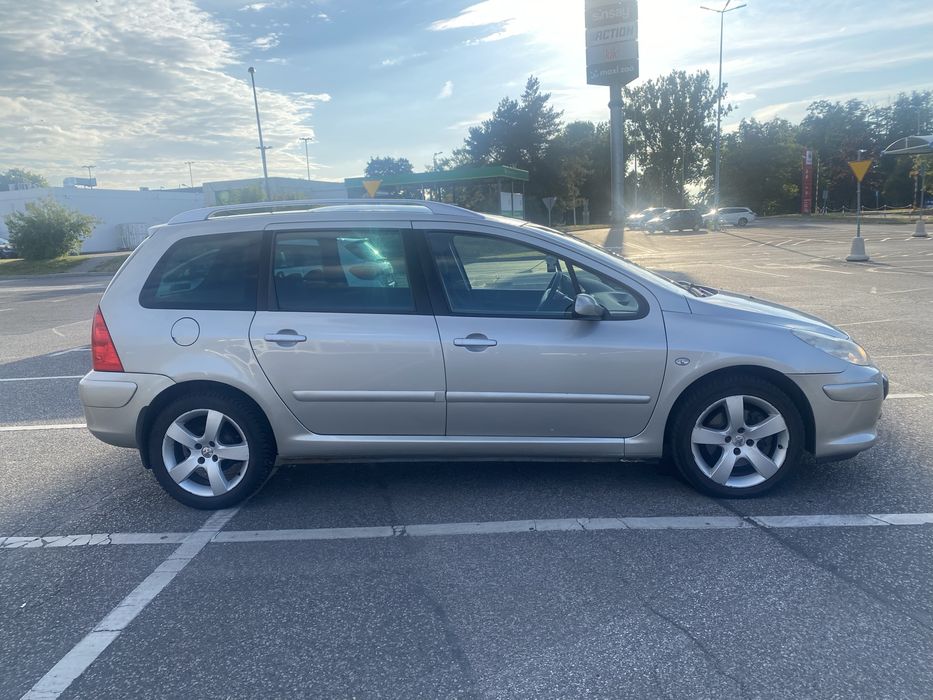 Peugeot 307 SW 2.0 TDI 2007 r.  klima, panorama, bezwypadkowy