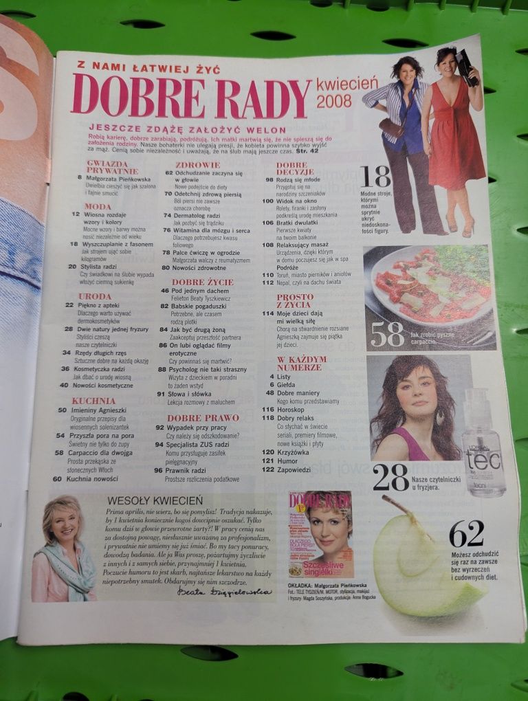 Stary miesiecznik "Dobre rady" 2008, kwiecien