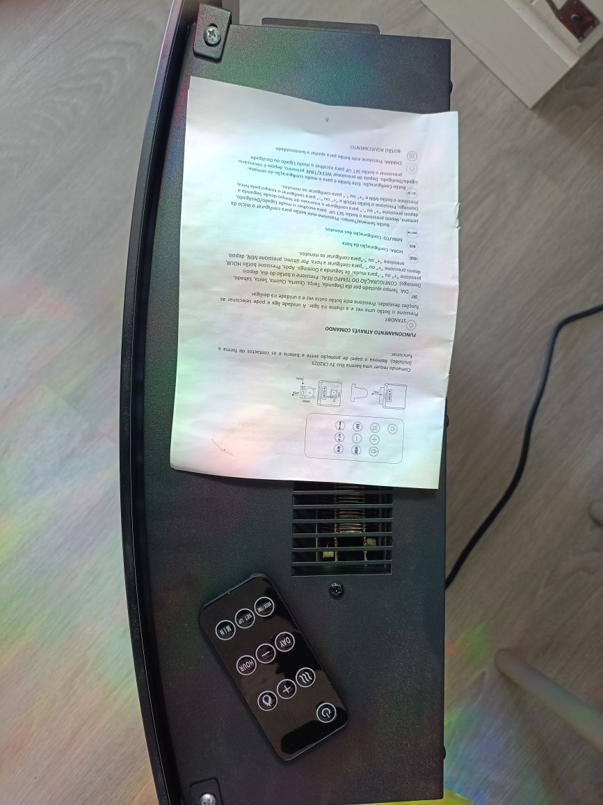 Aquecedor a fingir de lareira