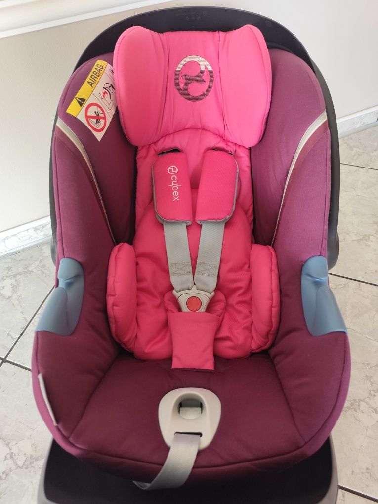 Fotelik samochodowy Cybex Aton M 0-13 kg Passion Pink + baza isofix