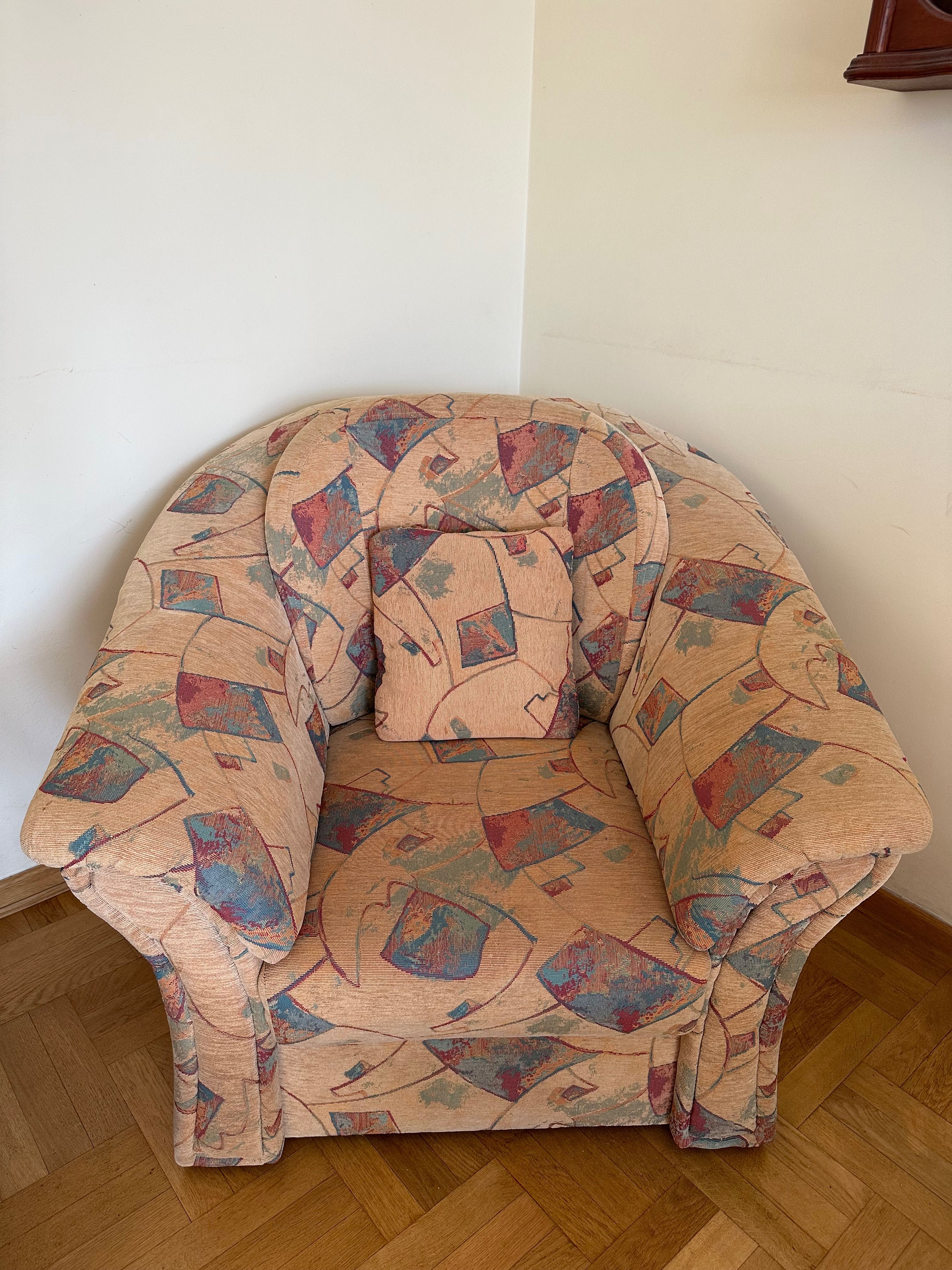 Zestaw kanapa sofa fotel vintage super jakość i wykonanie