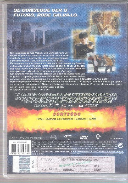 Filme DVD "Next Sem Alternativa" - Nicolas Cage