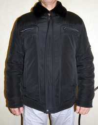 Мужская зимняя куртка с меховым воротником пальто парка чоловіча
