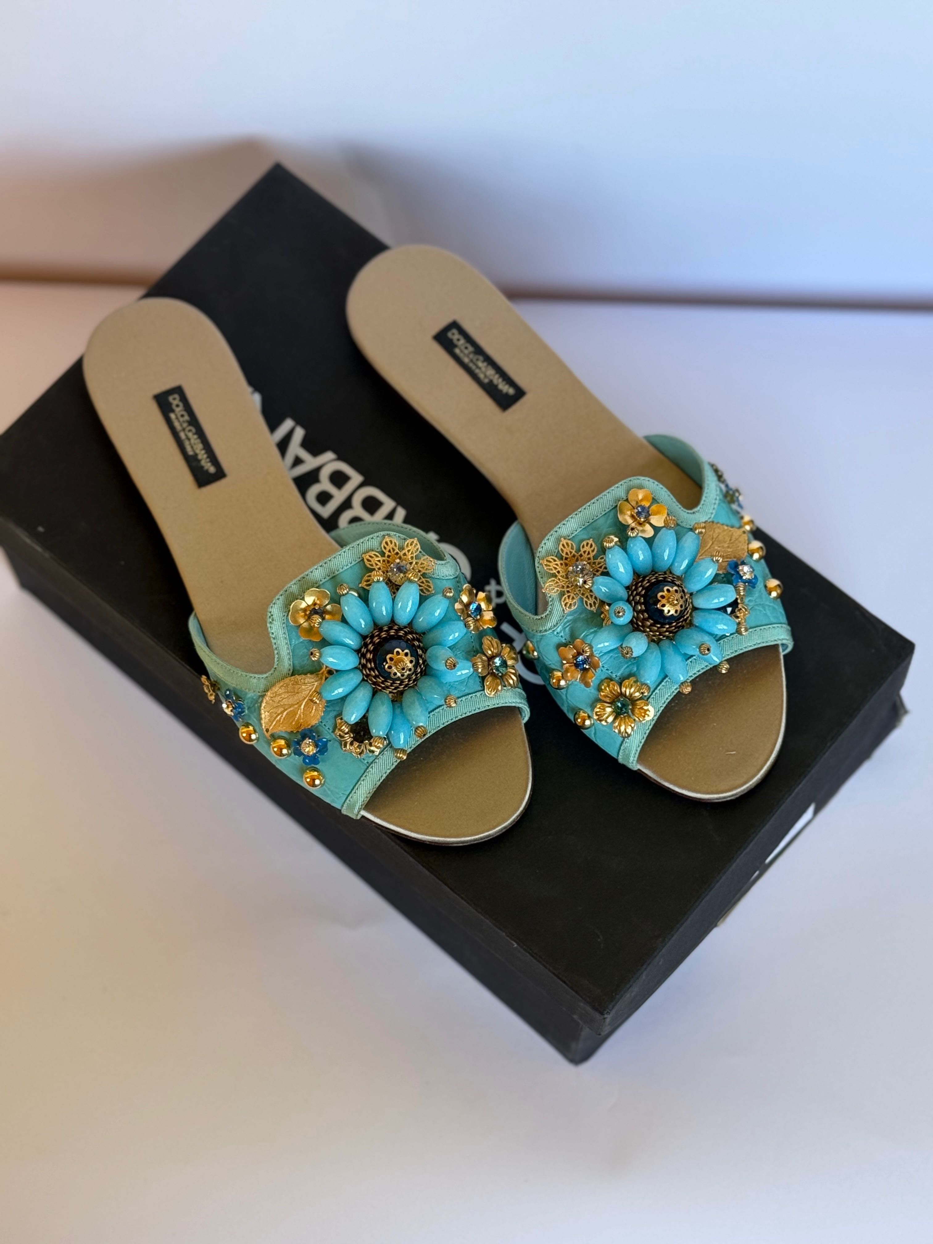 Dolce Gabbana шльопки, тапки жіночі