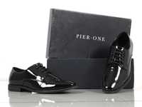 Pier One buty eleganckie męskie lakierki 40