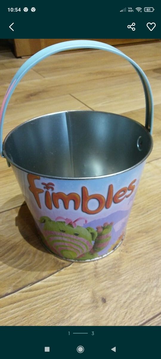 Wiaderko metalowe z bajki "Fimbles"