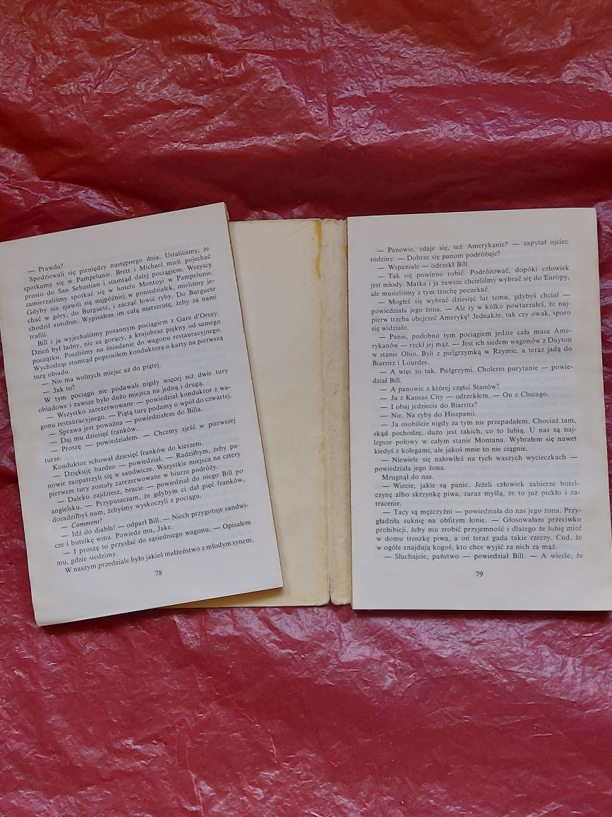 Książka Słońce też wschodzi 1958rok