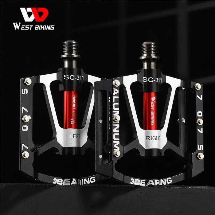 Велосипедные педали WEST BIKING на 3-х подшипниках, велопедали