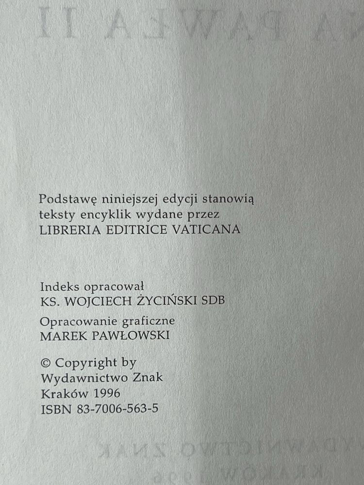 Encykliki Ojca Świętego Jana Pawła II
