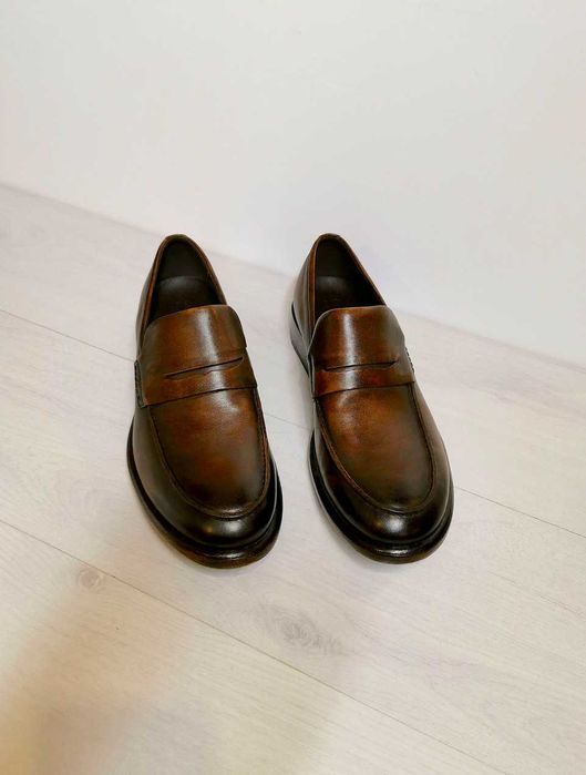 Туфли лоферы Ecco оригинал натурльная кожа 45