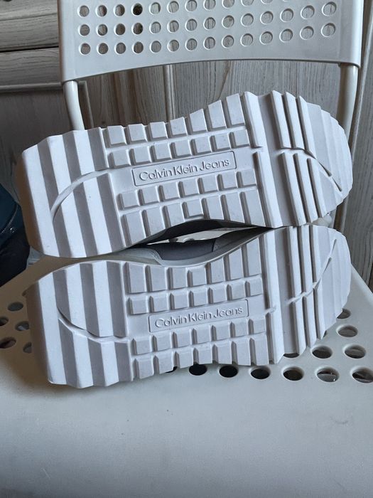 23.5 см 5.5us 36 37 Calvin Klein кросівки кроссовки кеди кеды серые