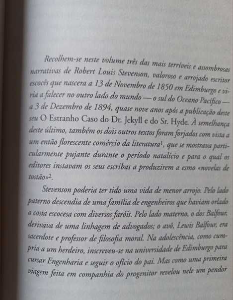 O Estranho Caso do Dr. Jekyll e do Sr. Hyde e outros contos -Stevenson