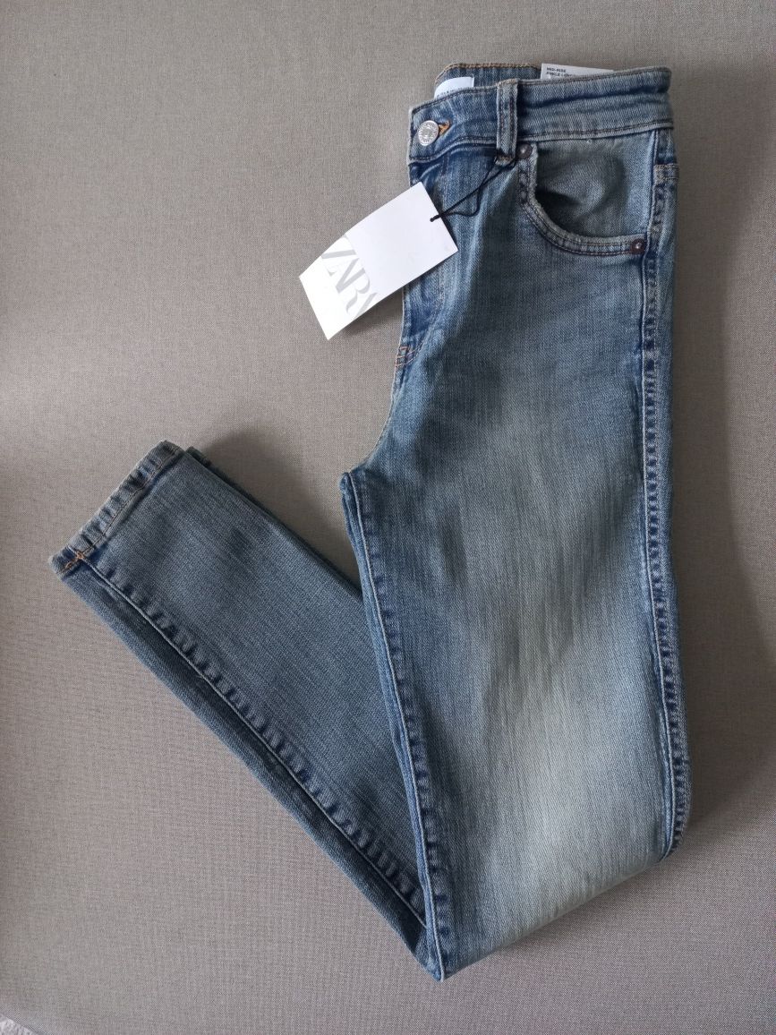 Zara spodnie dzinsowe skinny r.36/38