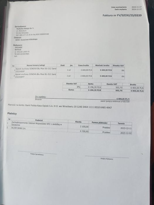 Aparat słuchowy stan idealny