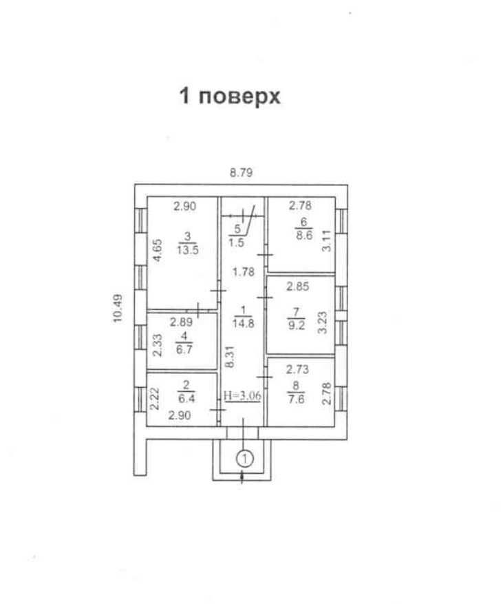 Оренда без% Окрема капітальна будівля 68,3м2/10928грн./міс.