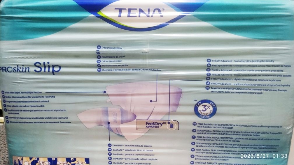 Fralda TENA  L SELADO 30 unidades ler tudo