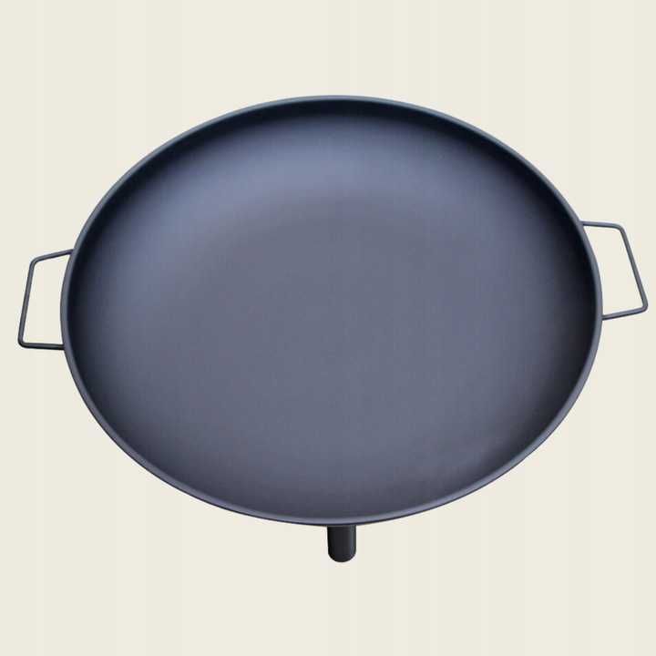 Nowe palenisko ogrodowe do ogniska grilla czarne stalowe okrągłe 60 CM