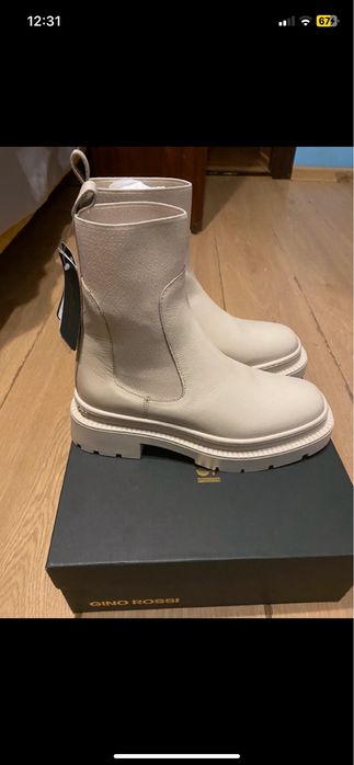 Kozaki botki sztyblety skóra 38 nowe