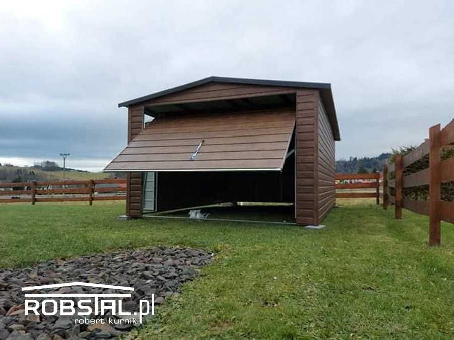 Garaż Blaszany 3.5x5 dwuspadowy, drewnopodobny  Cała Polska