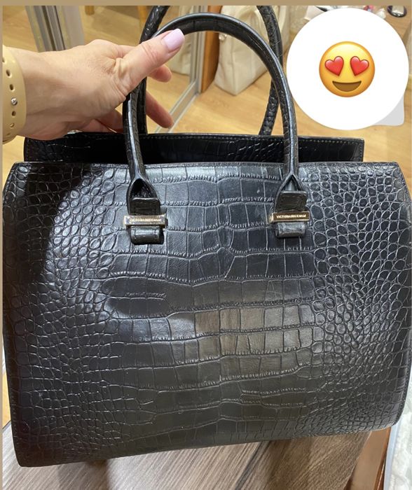 Сумка тоут кожа под рептилию VB