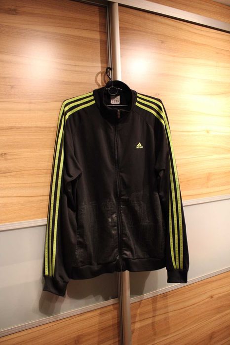 JAK NOWA Bluza na zamek,męska,ADIDAS,roz.L,czarna