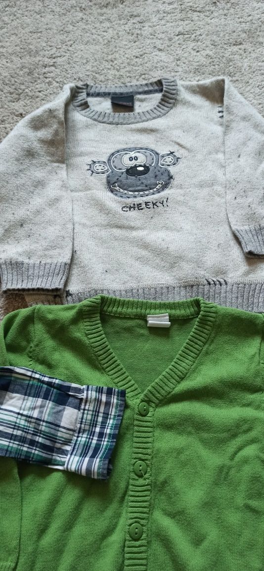 Zestaw  chłopiec 86 bluzki sweterki