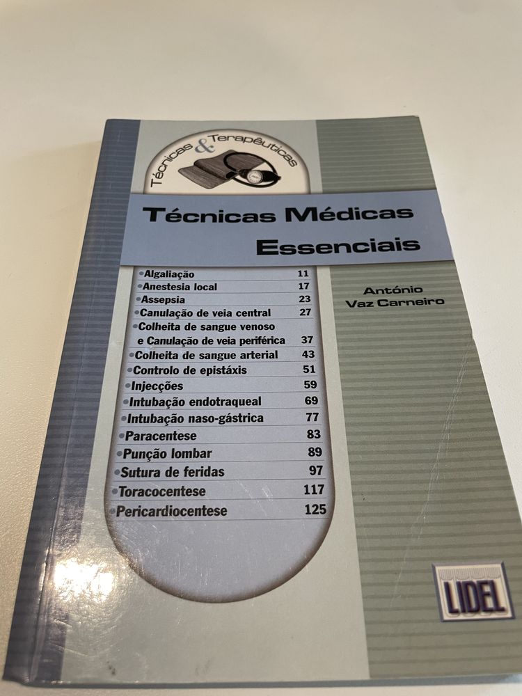 Livro “Tecnicas medicas essenciais”