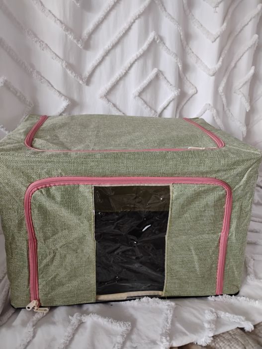 ORGANIZER pokrowiec pojemnik NA POŚCIEL UBRANIA  KOCE 50X40X33 66L