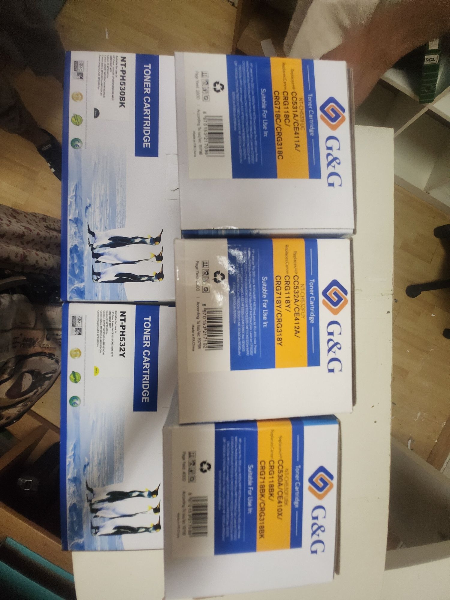 Toners Compatíveis G&G para HP / Canon – Novos e Selados