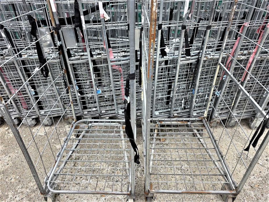 Wózek Transportowy Gniazdowy Magazynowy Kurierski Siatkowy Rollkontene