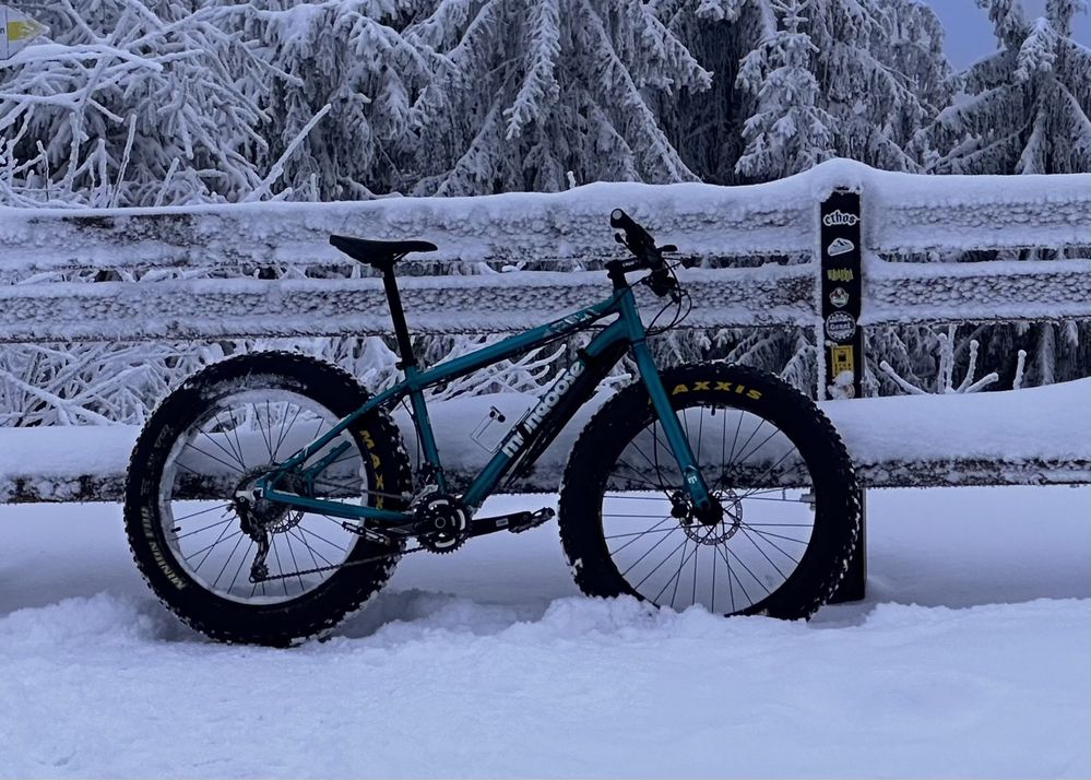 Rower Fat Bike snieg zimowy bloto