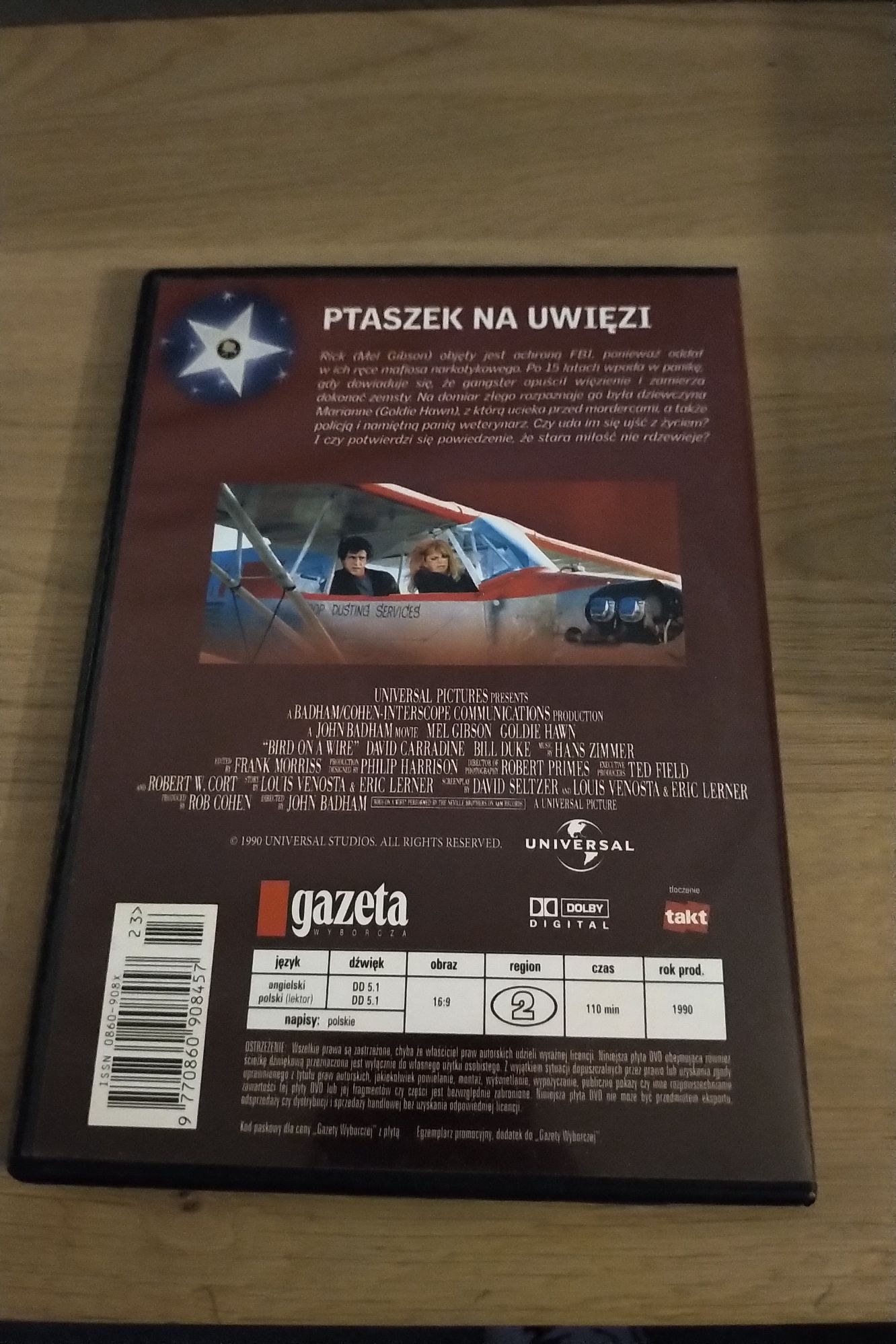 Ptaszek na uwięzi mel gibson Goldie hawn John Badham