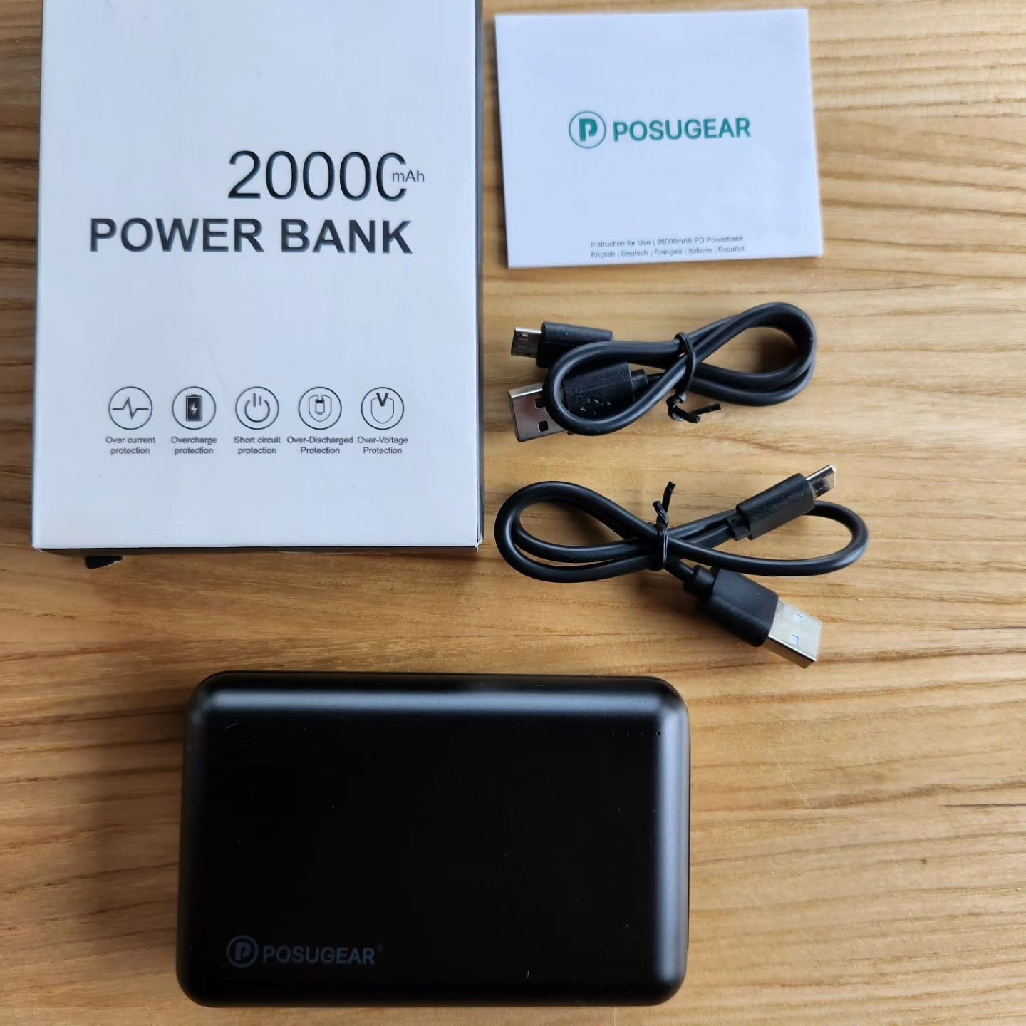 POSUGEAR Powerbank 20 000 mAh Mini, PD3.0 QC4.0 22,5 W, mały ale mocny