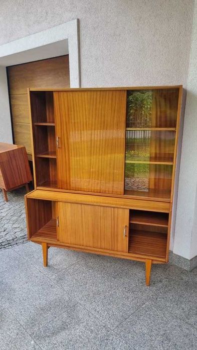 Kredens Komoda Violetta Highboard Witryna Biblioteczka Design PRL