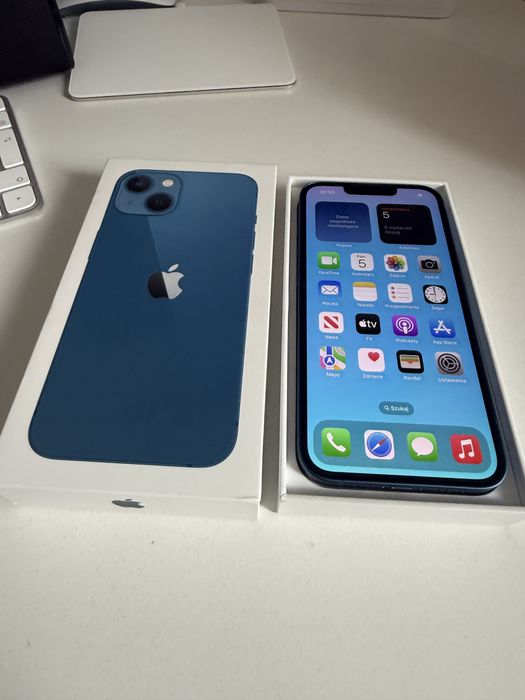 iPhone 13 128gb Blue Jak Nowy Bateria 95% od nowości