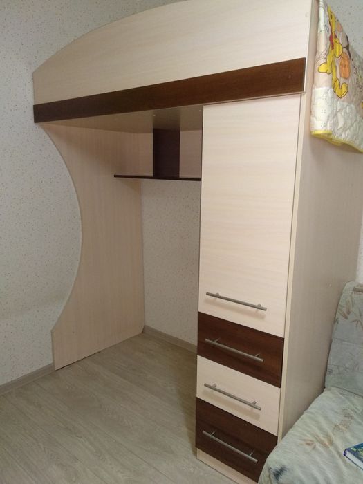 Ліжко дитяче двоповерхове 160*80 Кровать-чердак