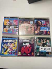 Jogos Playstation 3 - Singstar, Just Dance e Dance Revolution