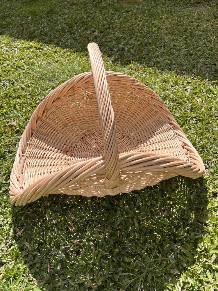 Cesto de vime decorativo