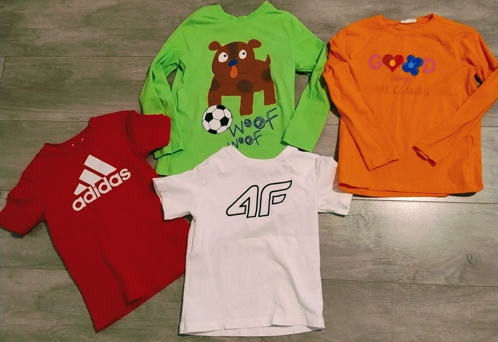 Koszulki 4f bluzka adidas koszulka 122/128 coccodrillo