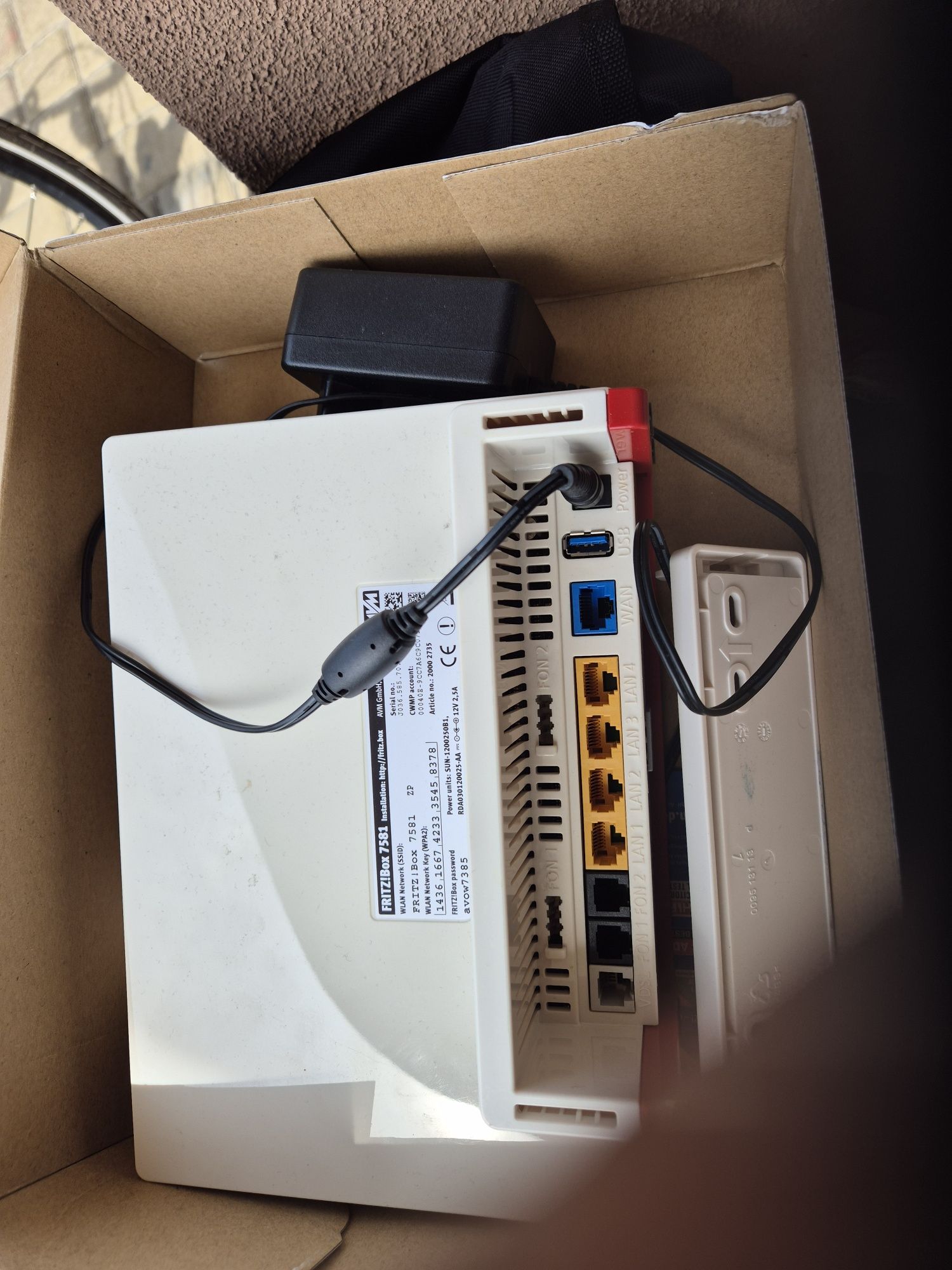 Fritzbox 7581 vdsl modem