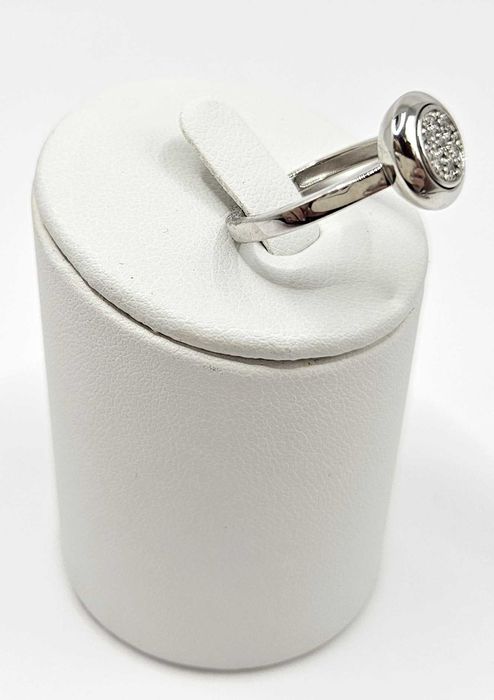 Pierścionek W. KRUK białe złoto 585 brylanty 0,1 ct rozmiar 12