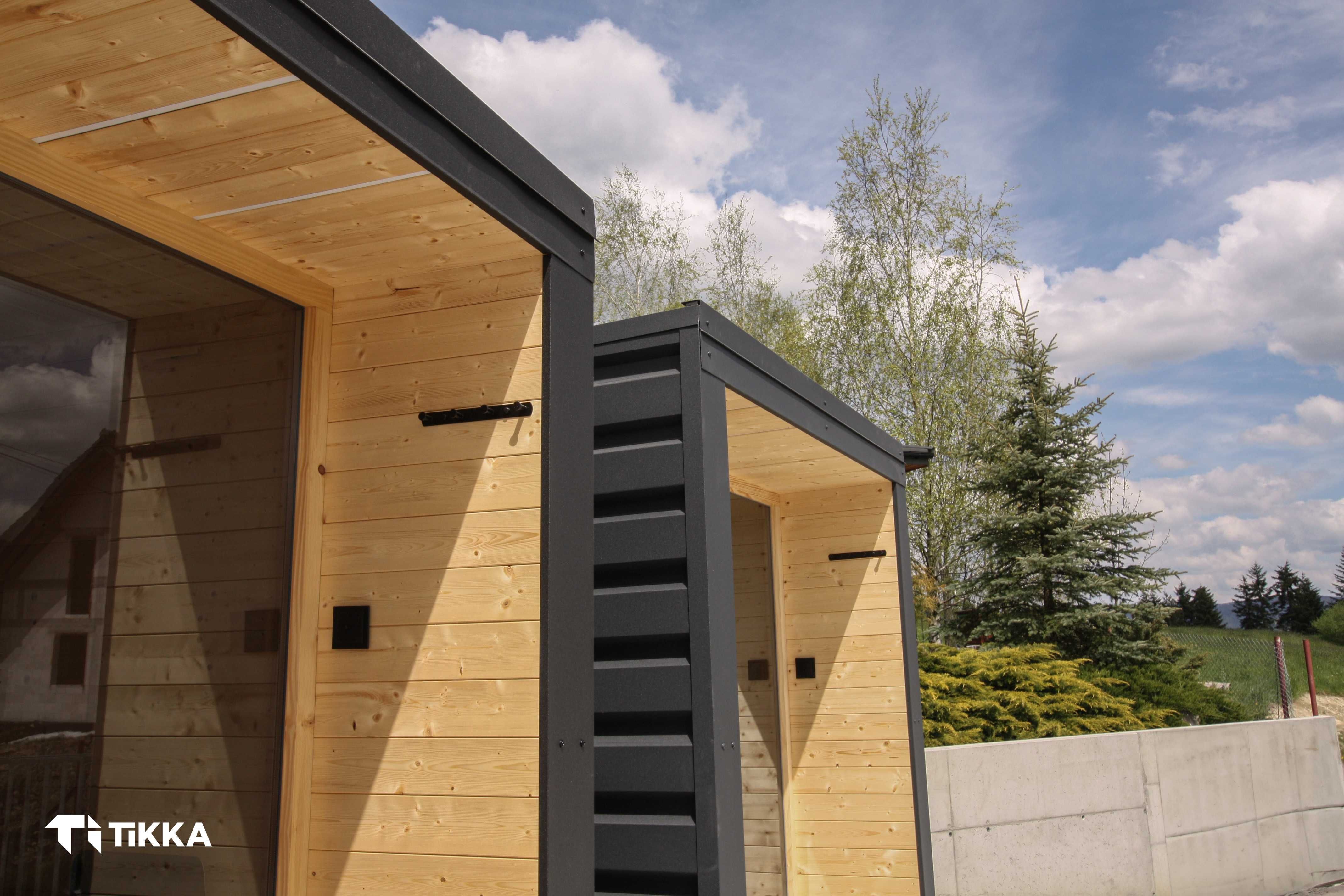 Sauna Fińska zewnętrzna Ogrodowe Spa z Wifi i LED