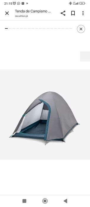 Tenda camping  p duas pessoas