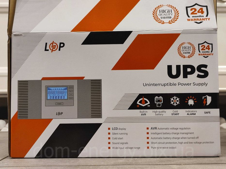 Лучший комплект автономного питания ИБП 1050W 12V + Акумулятор LiFePO4