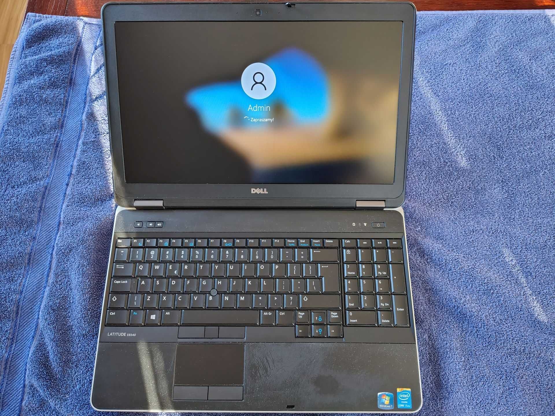 Laptop Dell Latitude E6540 Intel Core i7 2,7Ghz 8RAM FullHD 15.6 cala