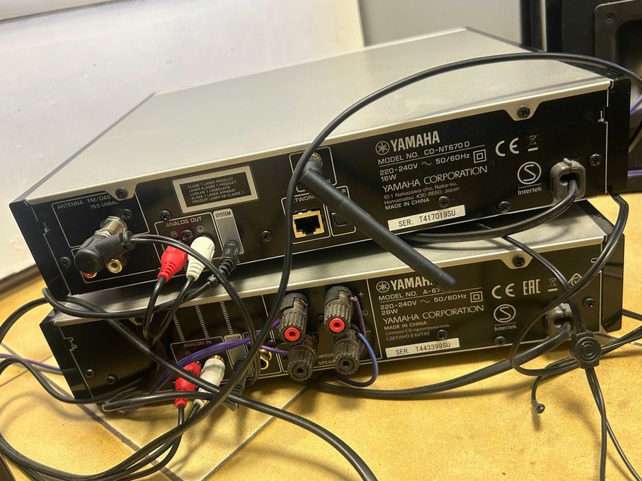 YAMAHA A-670 + CD-NT 670 + głośniki + pilot
