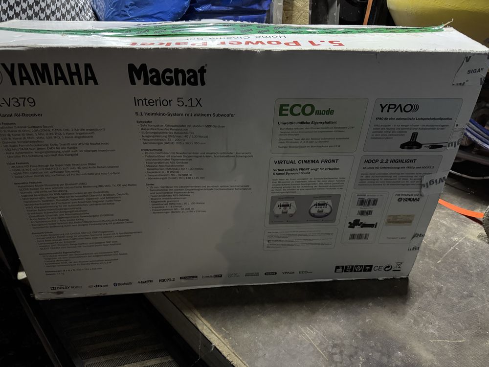 Zestaw kina domowego yamaha magnat